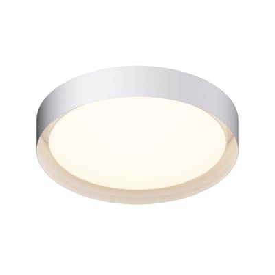 ET2 Echo Ceiling Light in a sleek white finish, featuring a modern aluminum design with a circular shape, ideal for contemporary interiors.