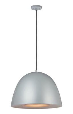 ET2 Fungo Pendant in Dark Grey with Coffee finish, featuring a sleek Steel design, elegantly hanging from the ceiling, illuminating the space.
