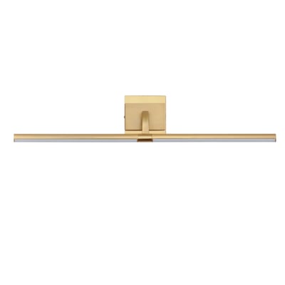 ET2 Mona Picture Light in Gold finish, crafted from Aluminum, elegantly illuminates artwork with a sleek, modern design.