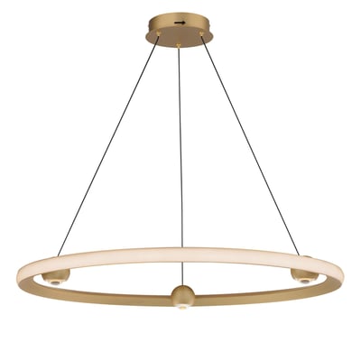 ET2 Nodes Pendant Light in a sleek, modern design with a Gold finish, featuring an Aluminum structure and multiple adjustable arms for versatile lighting.