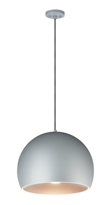 ET2 Palla Pendant light fixture in Steel, featuring a sleek Dark Grey with Coffee finish, suspended elegantly from the ceiling.