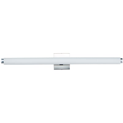 ET2 Soprano Bathroom Vanity Light with a sleek Polished Chrome finish, featuring elegant Metal and Glass elements for a modern bathroom aesthetic.