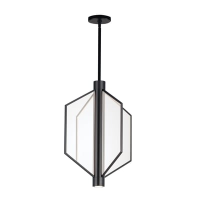 ET2 Telstar Pendant light fixture with a sleek, modern design featuring a black steel finish and multiple spherical elements for a contemporary look.