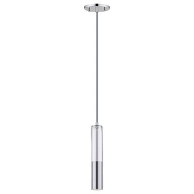ET2 Torch Pendant in Polished Chrome finish, crafted from Aluminium, hanging elegantly with a sleek and modern design.