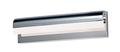 ET2 Waterfall Bathroom Vanity Light in Polished Chrome finish, featuring a sleek, modern design with cascading elements and aluminum construction.
