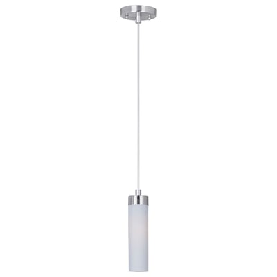 ET2 Cilandro Pendant light with a sleek, modern design featuring a cylindrical glass shade and brushed nickel finish, perfect for contemporary interiors.