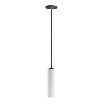ET2 Pleat 1-Light LED Pendant, sleek design with a modern finish, hanging elegantly from the ceiling, illuminating the space with soft, warm light.