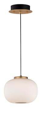 ET2 Soji 2-Light LED Pendant with a sleek design, featuring a modern finish and elegant curves, illuminating a stylish contemporary space.