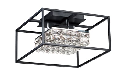 ET2 Zephyr LED Flush Mount with a sleek, modern design featuring a brushed nickel finish and integrated LED lighting for a stylish, energy-efficient look.