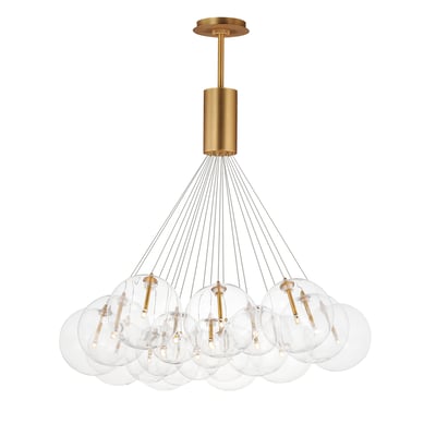 ET2 Burst Multi-Light Pendant in Gold, featuring a modern design with steel and glass materials for elegant lighting.