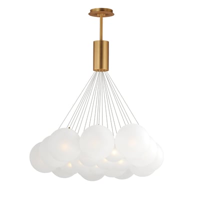 ET2 Burst Multi-Light Pendant in Gold, featuring Steel and Glass materials for a modern lighting solution.