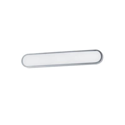 ET2 Latitude Bathroom Wall Sconce in Polished Chrome finish, featuring a sleek aluminum and polycarbonate design for modern bathroom lighting.