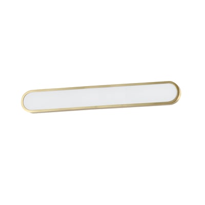 ET2 Latitude Bathroom Wall Sconce with a sleek Gold finish, featuring a modern design made from Aluminum and Polycarbonate materials.