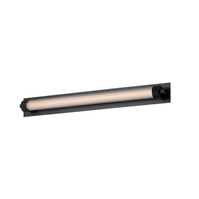 ET2 Doric Wall Sconce in Black finish, featuring a sleek Steel design with a modern aesthetic, mounted on a wall.
