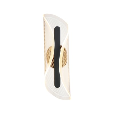 ET2 Manta Wall Sconce featuring a sleek Black finish with Aluminum and Acrylic materials, elegantly illuminating the space with modern design.