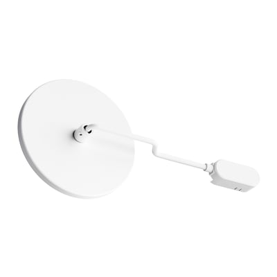 ET2 Continuum Track Plug and Cover Plate in White, made of durable PC material for seamless electrical connections.