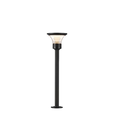 ET2 Alumilux Landscape Fountainhead Path Light in Black, durable aluminum design for stylish outdoor illumination.