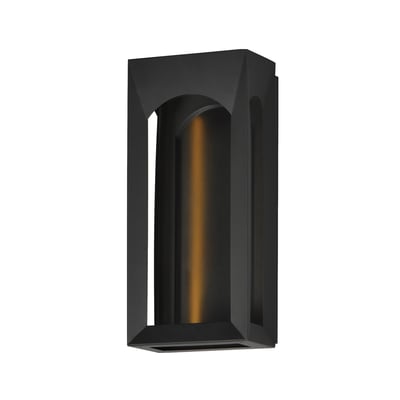 ET2 Brasilia Outdoor Wall Sconce in Black, featuring durable stainless steel for modern outdoor lighting elegance.