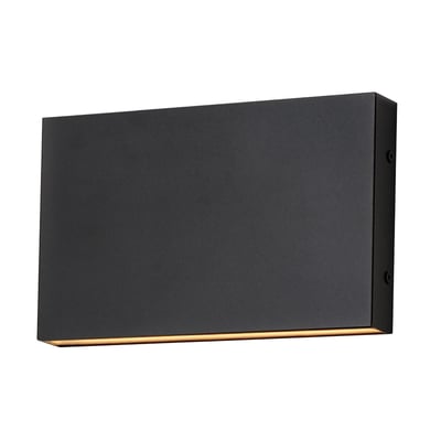 ET2 Brik Wall Sconce in Black Aluminum, modern lighting fixture for stylish home decor.