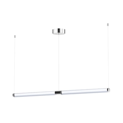 ET2 Vanish Linear Suspension light fixture in Brushed Aluminum finish, featuring a sleek, modern design with Steel, Aluminum, and Acrylic materials.
