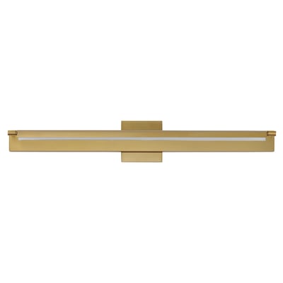 ET2 Bookkeeper Picture Light in Natural Aged Brass with Stainless Steel and Aluminum for elegant artwork illumination.