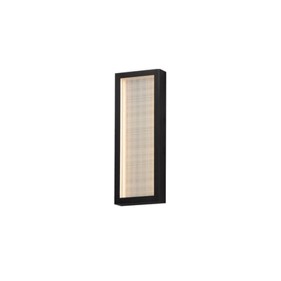 ET2 Highlander Bathroom Vanity Light with a sleek Black Aluminum frame and elegant Glass shades, perfect for modern bathroom decor.
