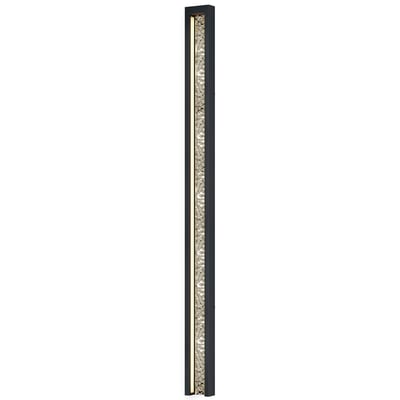 ET2 Liquid Outdoor Wall Sconce in Black finish, featuring a sleek, modern design with an Aluminum frame and a soft, diffused light for outdoor spaces.
