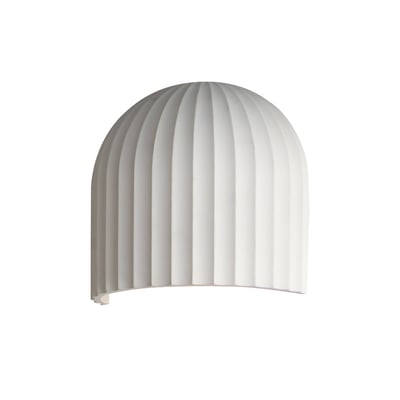 ET2 Basilica Wall Sconce in Chaulk White, featuring durable steel and concrete materials for stylish home lighting.