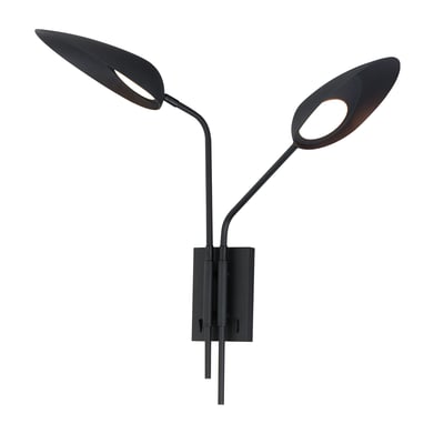ET2 Marsh Wall Sconce in a sleek Black finish, featuring a modern design with a Steel frame and minimalist aesthetic.