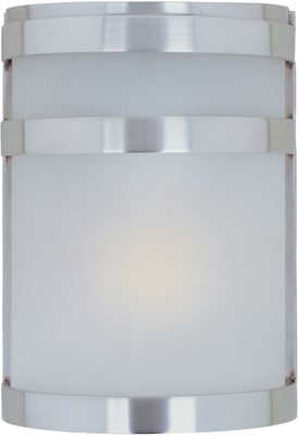 Maxim Lighting Arc Outdoor Wall Light in Stainless Steel, featuring a sleek design and durable stainless steel material.