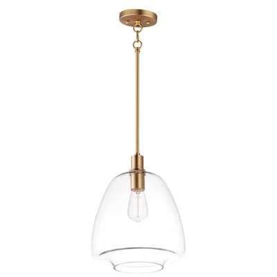 Maxim Lighting Babylon Pendant in Satin Brass, featuring a sleek steel design for modern home decor.