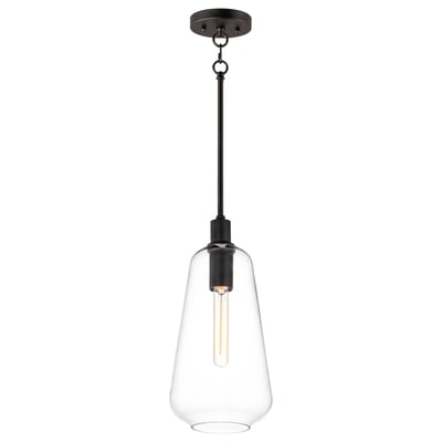 Maxim Lighting Babylon Drop Light in Black Steel, showcasing a modern design perfect for stylish interiors.