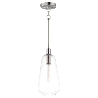 Maxim Lighting Babylon Drop Light in Satin Nickel, featuring a sleek steel design for modern home decor.