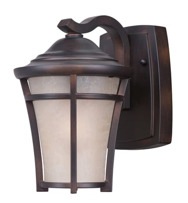 Maxim Lighting Balboa DC Outdoor Wall Light in Copper Oxide finish, durable aluminum construction for stylish outdoor illumination.