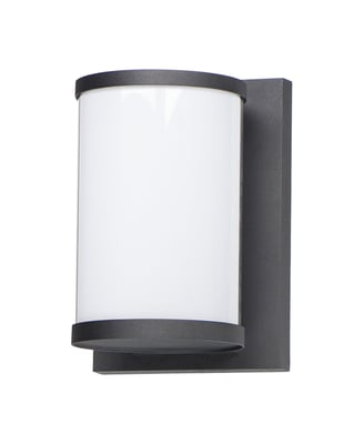 Maxim Lighting Barrel Outdoor Wall Light in Black Aluminum, perfect for stylish outdoor illumination and modern decor.