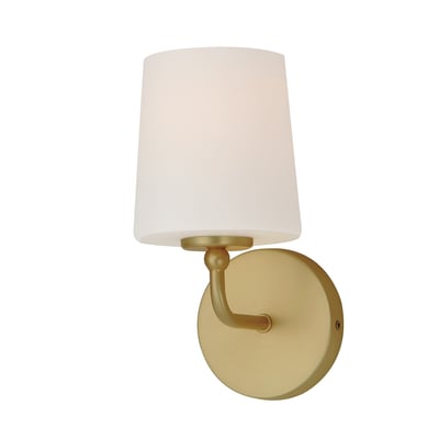 Maxim Lighting Bristol Wall Sconce in Satin Brass, featuring durable steel and glass materials for elegant lighting.