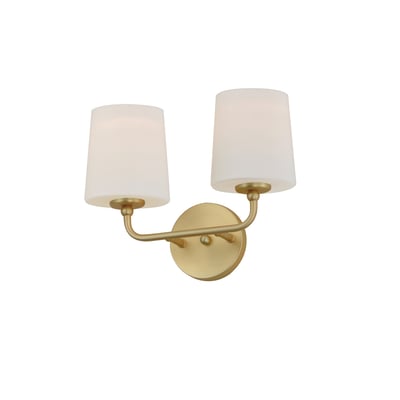 Maxim Lighting Bristol Wall Sconce in Satin Brass, featuring durable steel and glass for elegant home lighting.