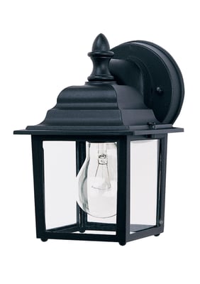 Maxim Lighting Builder Cast Outdoor Square Wall Light in Black Aluminum, perfect for modern outdoor spaces.