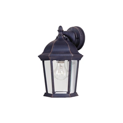 Maxim Lighting Builder Cast Outdoor Wall Sconce in Empire Bronze, durable aluminum design for stylish outdoor illumination.