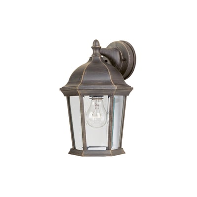 Maxim Lighting Builder Cast Outdoor Wall Sconce in Rust Patina, durable aluminum design for stylish outdoor illumination.