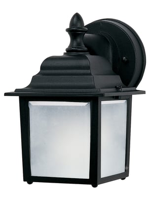 Maxim Lighting Builder Cast LED Outdoor Wall Light in Black Aluminum, perfect for enhancing outdoor spaces with modern elegance.