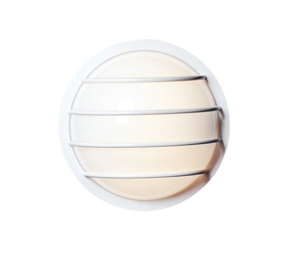 Maxim Lighting Bulwark Outdoor Wall Light in White Aluminum, perfect for enhancing outdoor spaces with modern elegance.