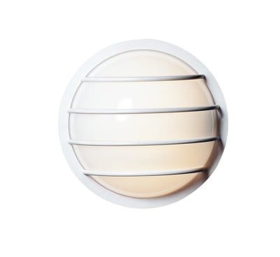Maxim Lighting Bulwark Outdoor Wall Light in White Aluminum, perfect for enhancing outdoor spaces with modern elegance.
