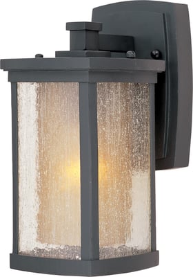 Maxim Lighting Bungalow Outdoor Wall Mount in Bronze, durable aluminum design for stylish outdoor illumination.