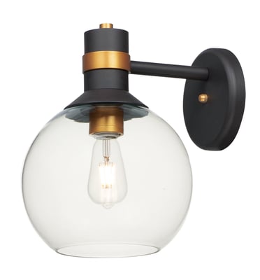 Maxim Lighting Cabin Outdoor Wall Light in Bronze with Gold finish, made of durable aluminum, perfect for outdoor spaces.