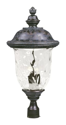 Maxim Lighting Carriage House DC Outdoor Post Mount in Oriental Bronze, durable aluminum design for stylish outdoor lighting.