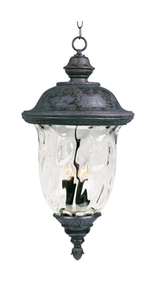 Maxim Lighting Carriage House DC Outdoor Pendant in Oriental Bronze, durable aluminum design for stylish outdoor illumination.