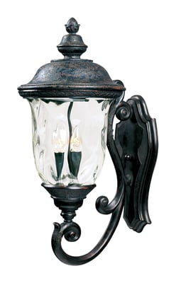 Maxim Lighting Carriage House VX Outdoor Wall Sconce in Oriental Bronze, crafted from Vivex Resin Composite and Glass.