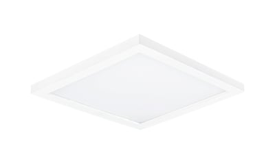 Maxim Lighting Chip Outdoor Square Flush Mount in White, made of durable polycarbonate and steel for stylish outdoor illumination.