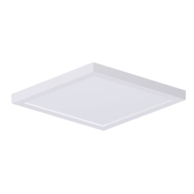 Maxim Lighting Chip Outdoor Square Flush Mount in White Steel, perfect for enhancing outdoor spaces with modern elegance.